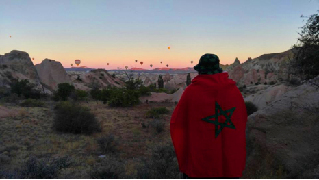 Abdullah Gül University, AGU, Morocco, flag, international students, Cappadocia, sunrise, hot air ballon