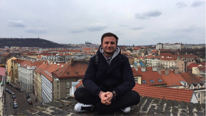 Czech Republic, Prague, Erasmus student from Turkey, Vyšehrad